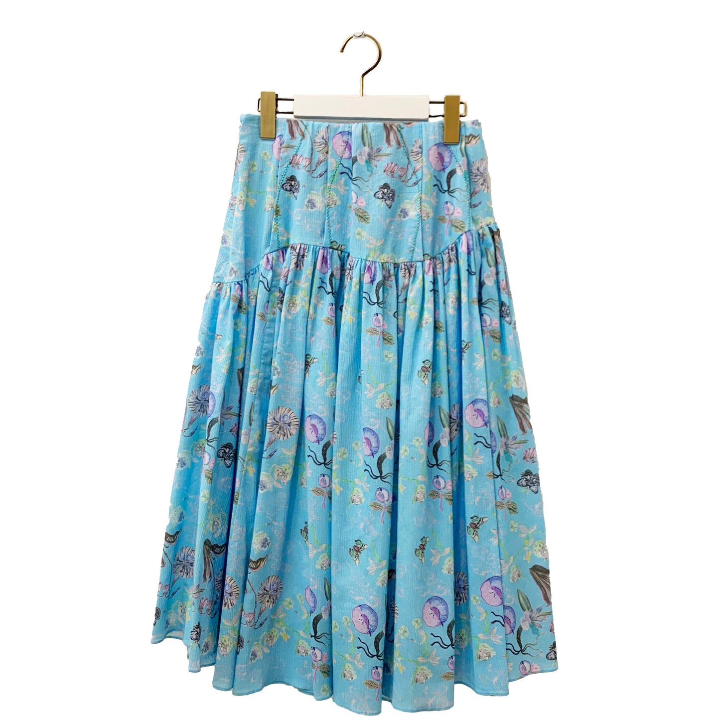 Rikka Floral Tuck Gather Skirt