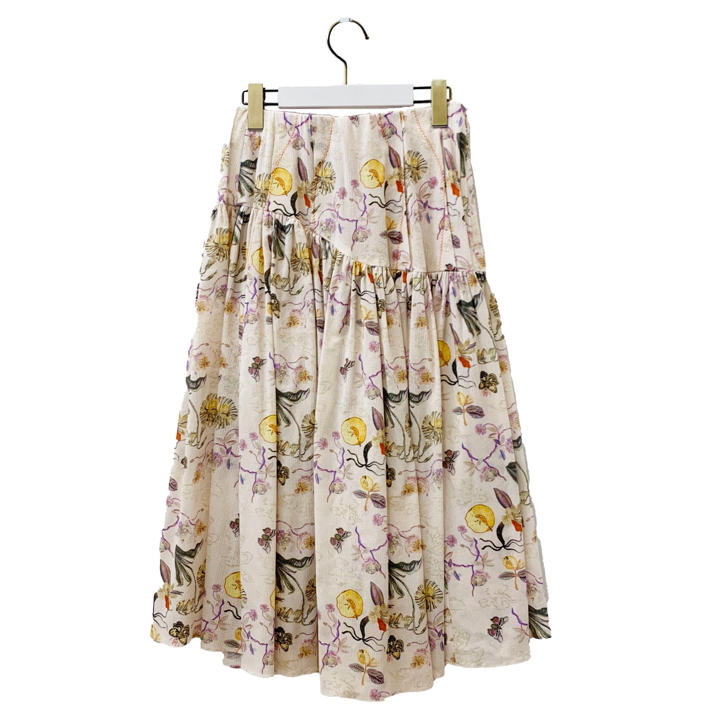 Rikka Floral Tuck Gather Skirt