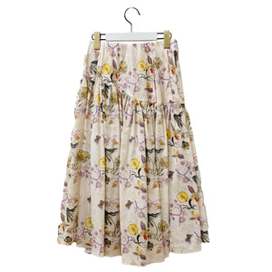 Rikka Floral Tuck Gather Skirt