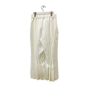 Sigmoid Tuck Jacqured Trouser White