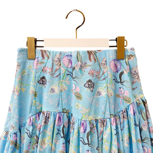 Rikka Floral Tuck Gather Skirt