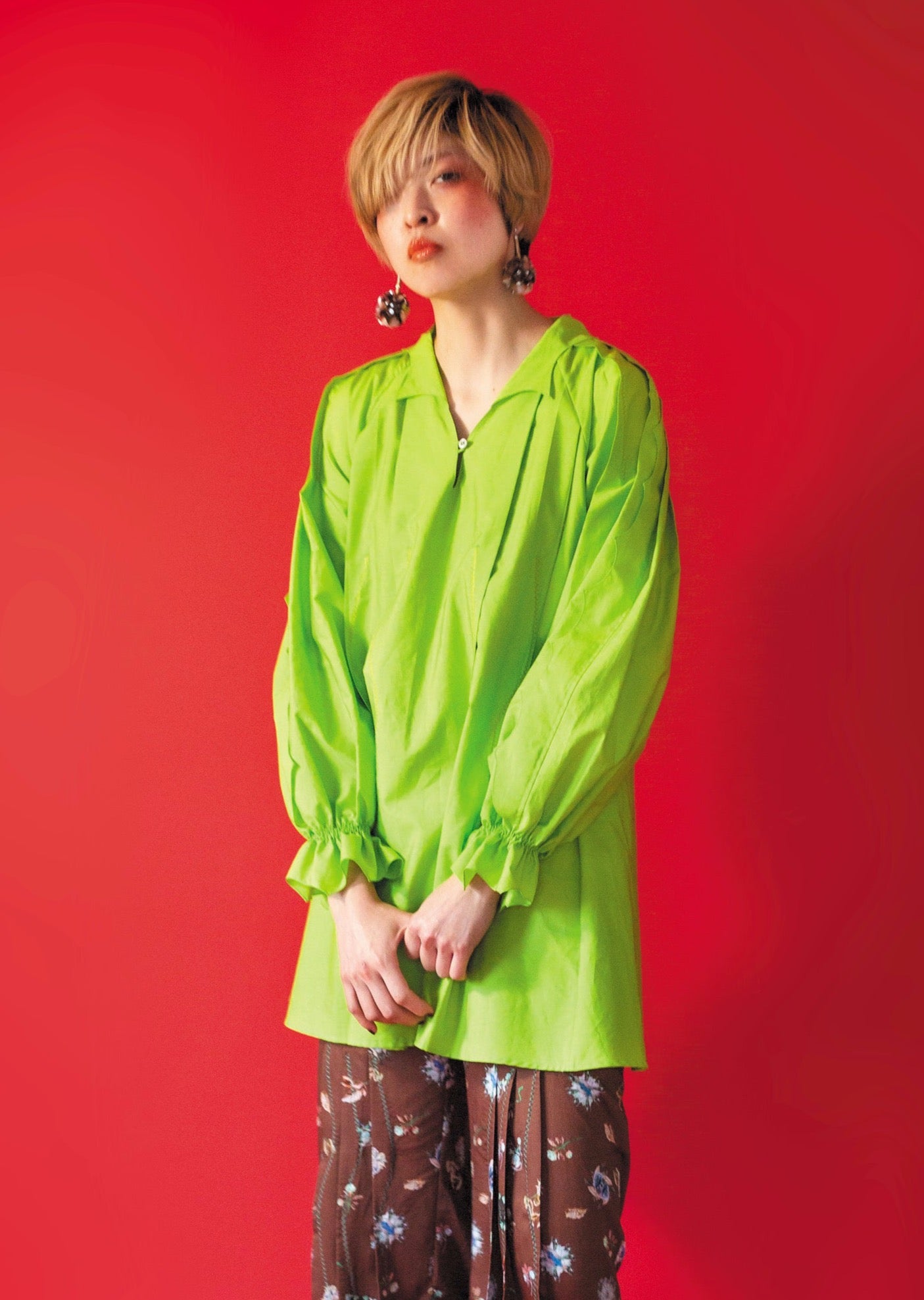Sinuous Tuck Blouse