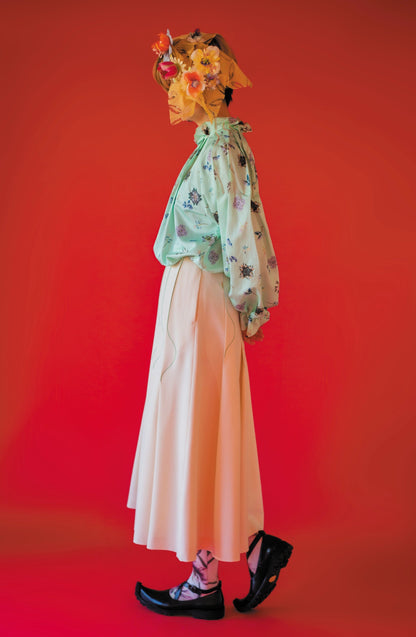 KeikoNishiyama_AW22_Sigmoidtuckskirt_blouse